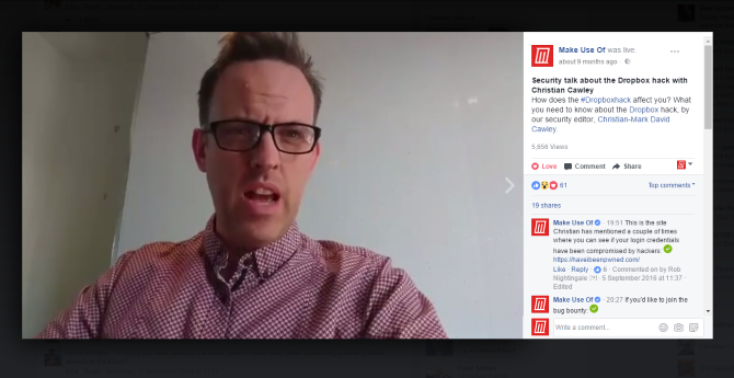 Stream live video on Facebook